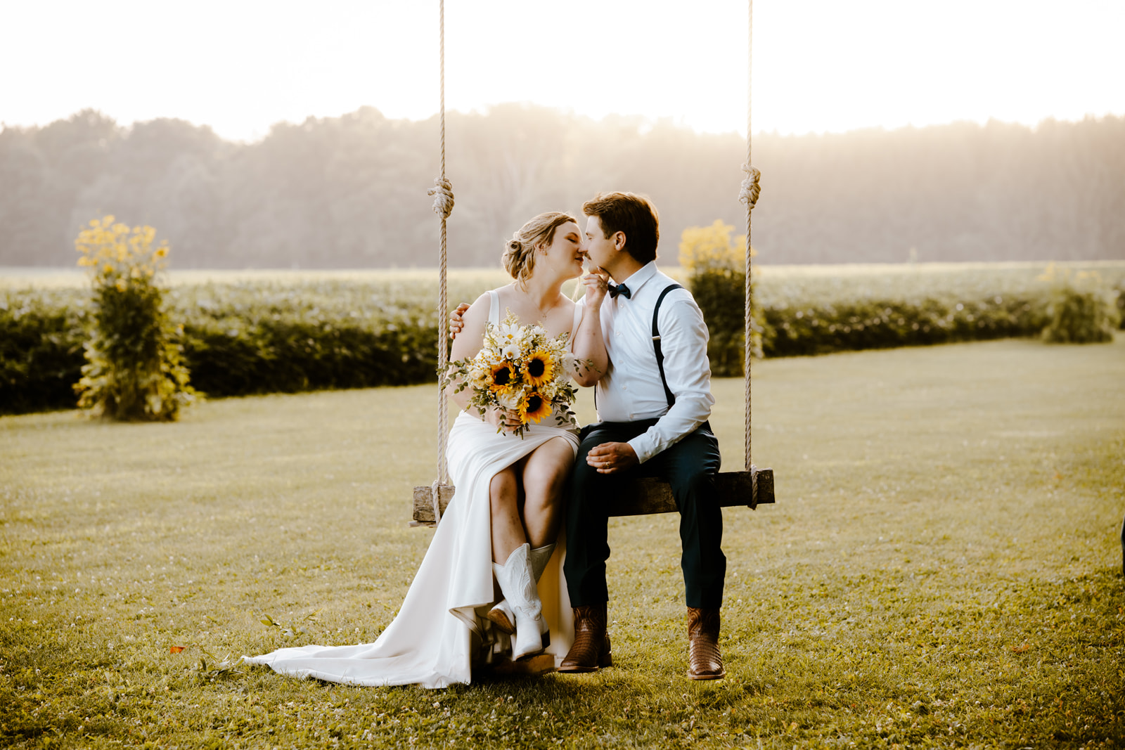 Sunset Vows at Wheatfield Estate